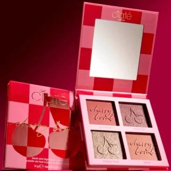 Ciate London Cherry Bomb Blush & Highlighter Palette - Picture 2 of 16